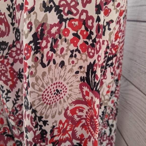 Lucky Brand top size medium, pink floral - Picture 8 of 12